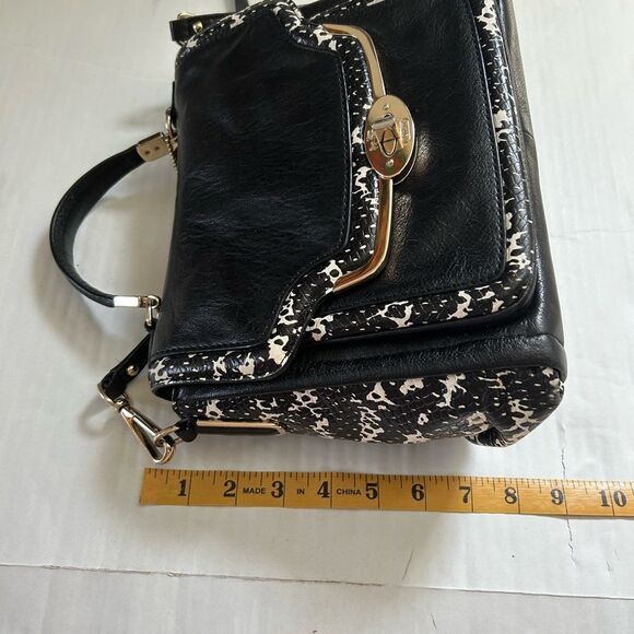 Coach Madison Sadie Flap Crossbody Satchel and Wallet in Two Tone Python - Picture 12 of 16